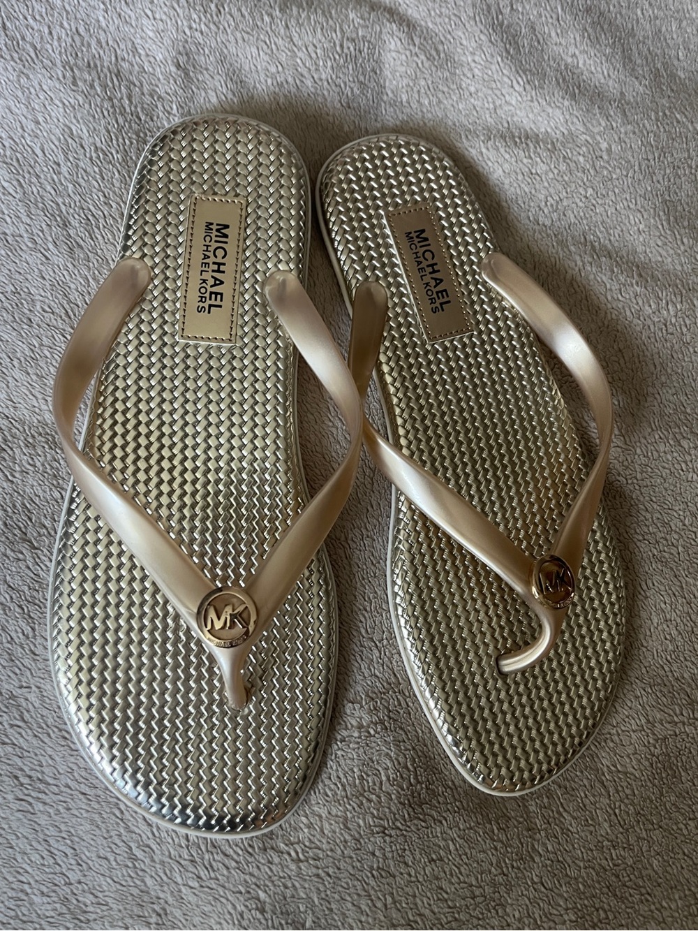 Michael Kors Gold Sandals size 10 - Picture 8 of 8